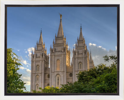 Salt Lake City Utah Temple In His Light Gallery Wrap