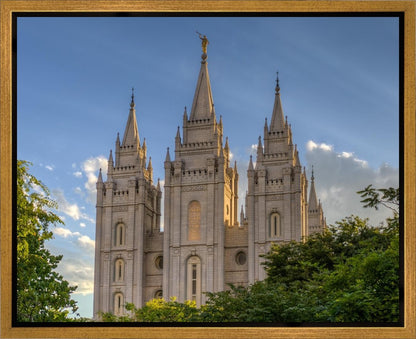 Salt Lake City Utah Temple In His Light Gallery Wrap