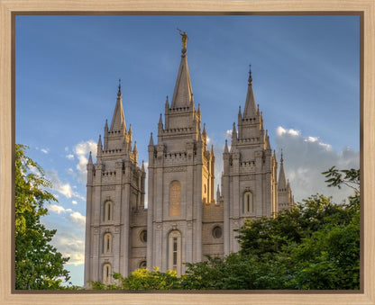 Salt Lake City Utah Temple In His Light Gallery Wrap