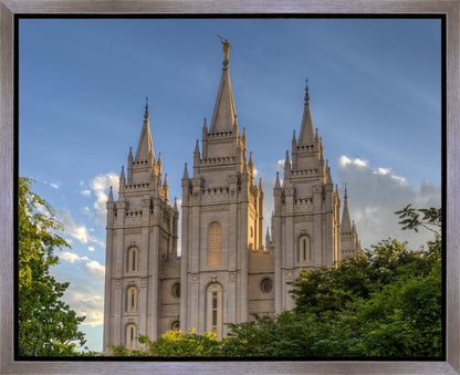 Salt Lake City Utah Temple In His Light Gallery Wrap