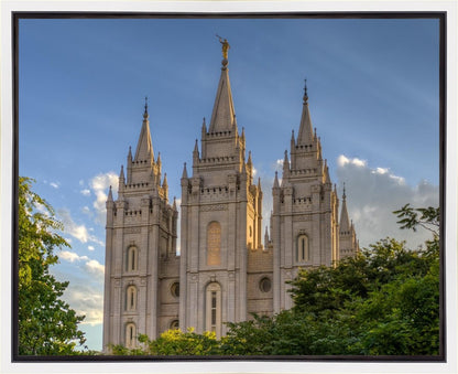 Salt Lake City Utah Temple In His Light Gallery Wrap