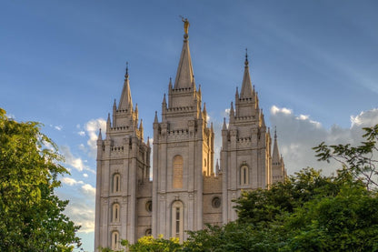 Salt Lake City Utah Temple In His Light Gallery Wrap