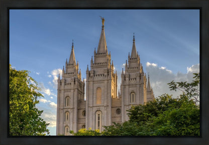 Salt Lake City Utah Temple In His Light Gallery Wrap