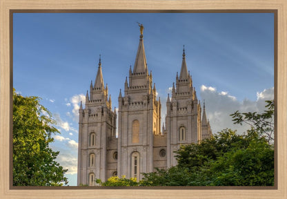 Salt Lake City Utah Temple In His Light Gallery Wrap