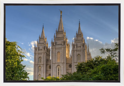 Salt Lake City Utah Temple In His Light Gallery Wrap