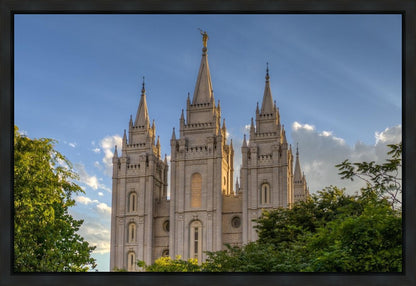 Salt Lake City Utah Temple In His Light Gallery Wrap
