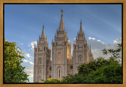Salt Lake City Utah Temple In His Light Gallery Wrap