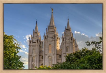 Salt Lake City Utah Temple In His Light Gallery Wrap