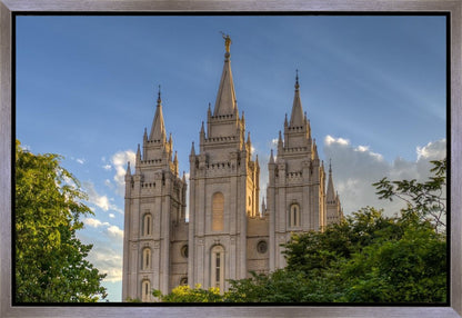 Salt Lake City Utah Temple In His Light Gallery Wrap
