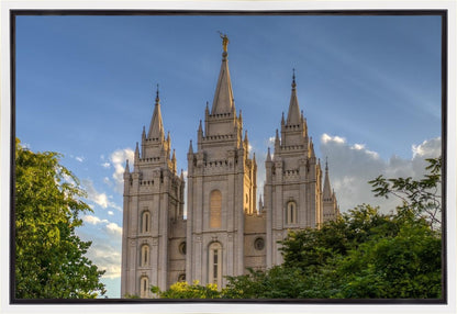 Salt Lake City Utah Temple In His Light Gallery Wrap