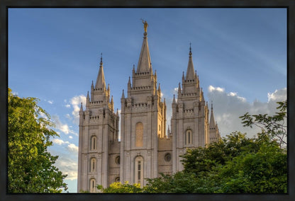 Salt Lake City Utah Temple In His Light Gallery Wrap
