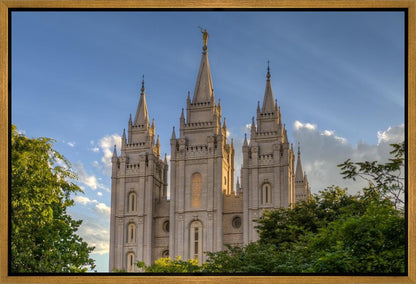 Salt Lake City Utah Temple In His Light Gallery Wrap