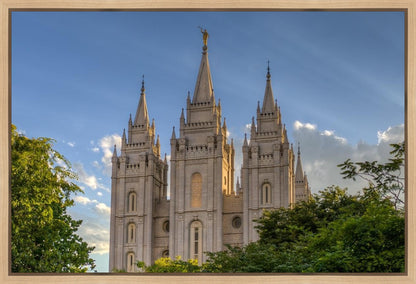 Salt Lake City Utah Temple In His Light Gallery Wrap