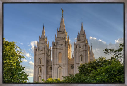 Salt Lake City Utah Temple In His Light Gallery Wrap