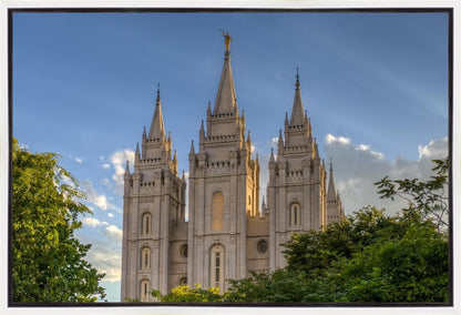 Salt Lake City Utah Temple In His Light Gallery Wrap