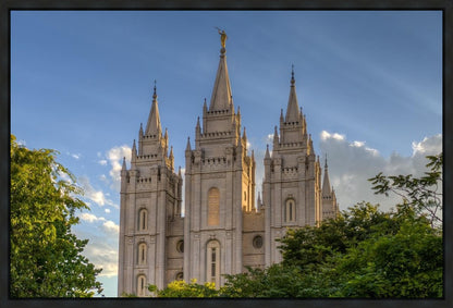 Salt Lake City Utah Temple In His Light Gallery Wrap
