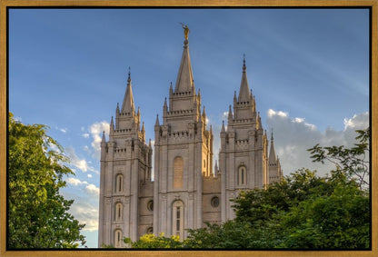 Salt Lake City Utah Temple In His Light Gallery Wrap