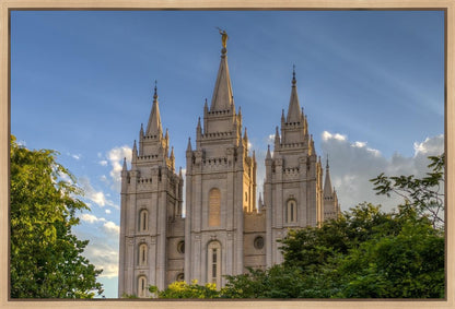 Salt Lake City Utah Temple In His Light Gallery Wrap