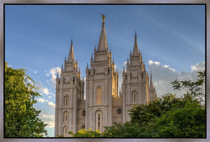 Salt Lake City Utah Temple In His Light Gallery Wrap