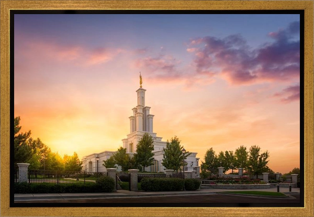 Columbia River Sunset Gallery Wrap