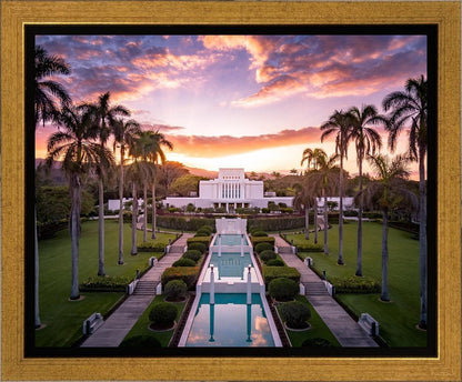 Laie Sunset Aerial