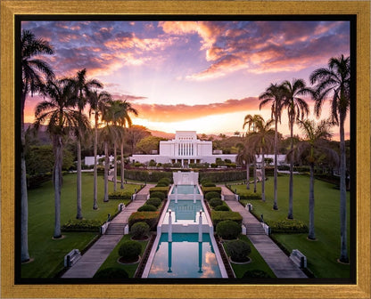 Laie Sunset Aerial