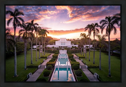 Laie Sunset Aerial