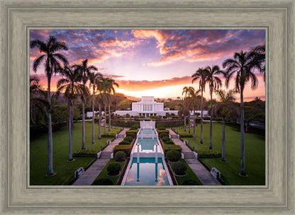 Laie Sunset Aerial
