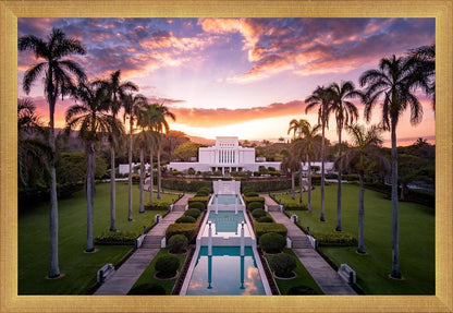 Laie Sunset Aerial