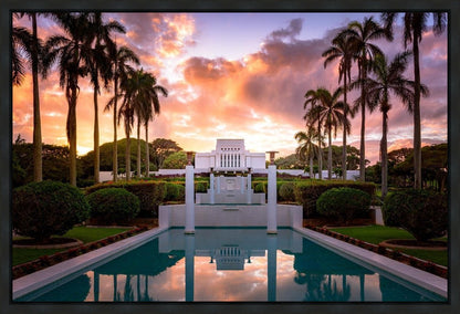 Laie Fountain Sunset