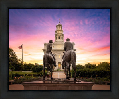Nauvoo Joseph and Hyrum Sunrise Gallery Wrap