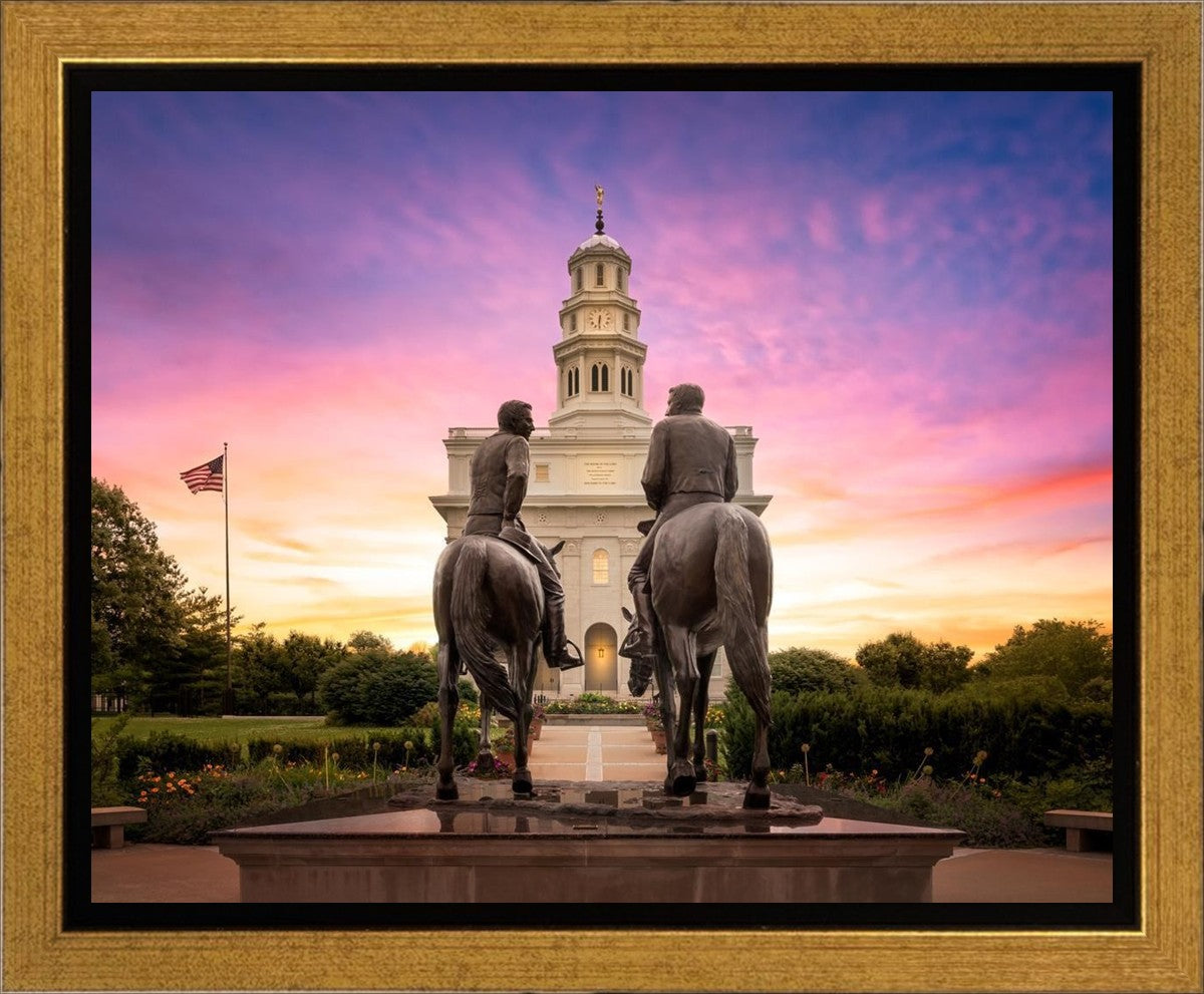 Nauvoo Joseph and Hyrum Sunrise Gallery Wrap