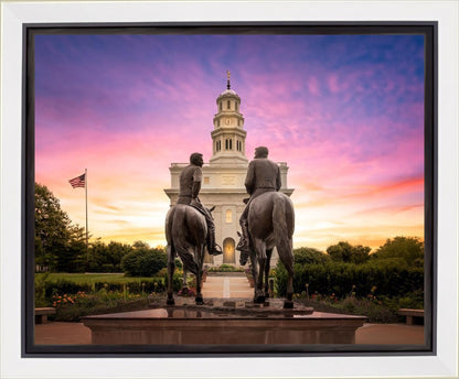 Nauvoo Joseph and Hyrum Sunrise Gallery Wrap