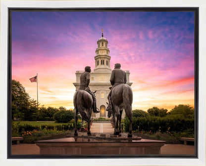 Nauvoo Joseph and Hyrum Sunrise Gallery Wrap