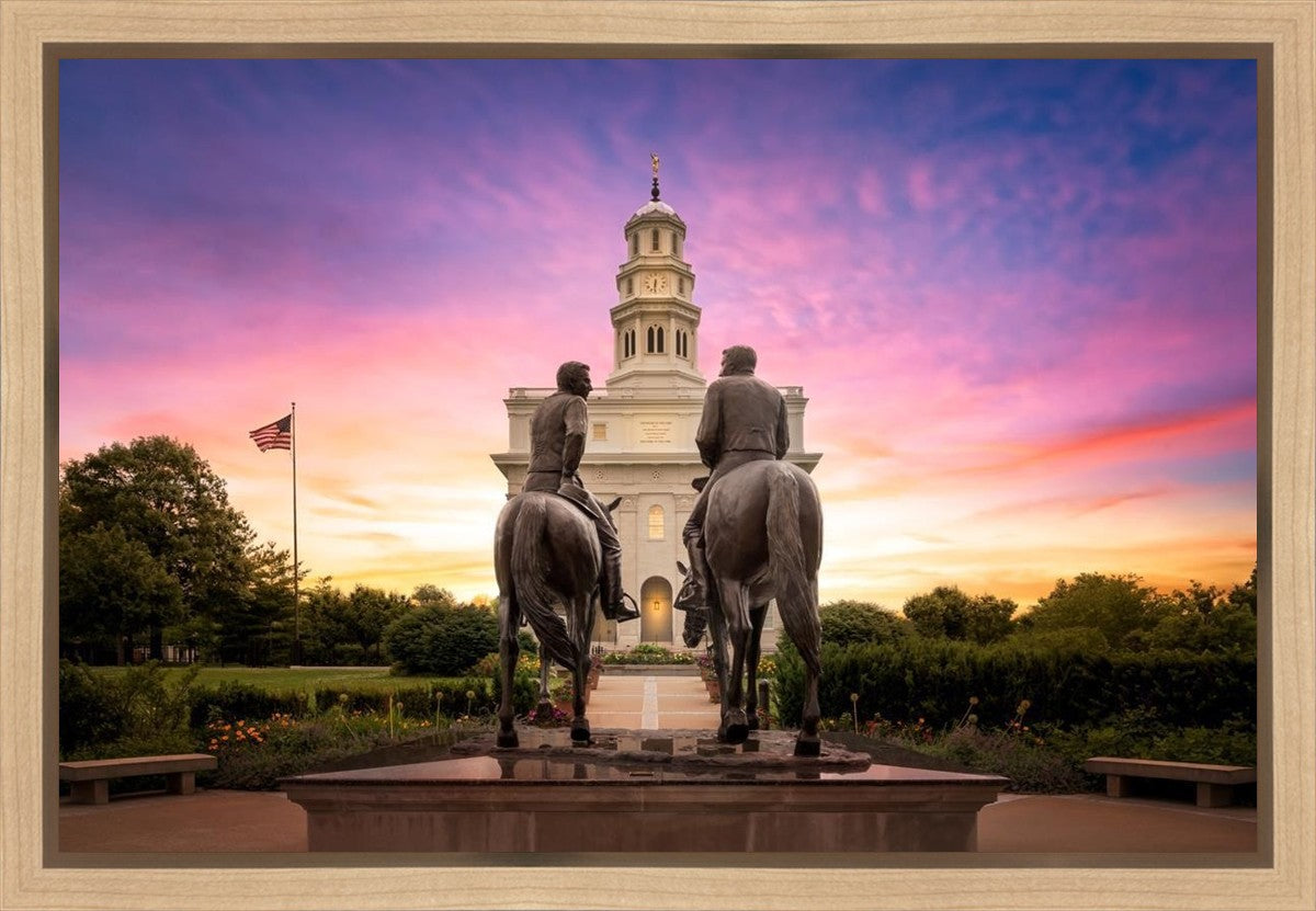 Nauvoo Joseph and Hyrum Sunrise Gallery Wrap