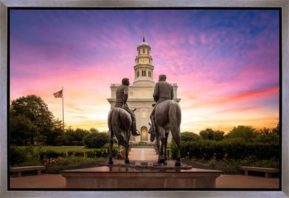Nauvoo Joseph and Hyrum Sunrise Gallery Wrap