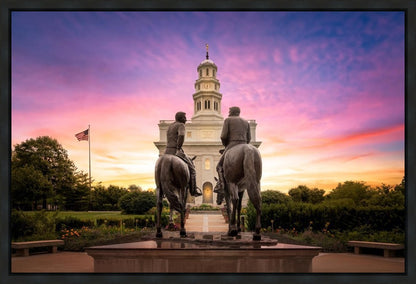 Nauvoo Joseph and Hyrum Sunrise Gallery Wrap