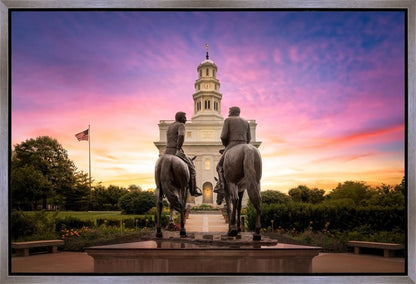Nauvoo Joseph and Hyrum Sunrise Gallery Wrap