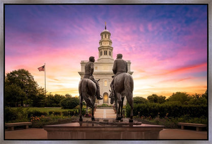 Nauvoo Joseph and Hyrum Sunrise Gallery Wrap