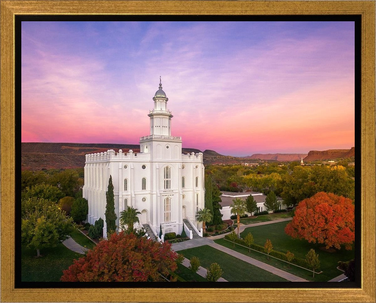 St. George Aerial Sunset