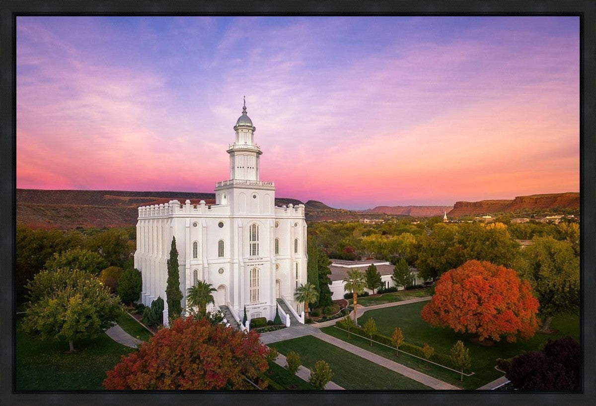 St. George Aerial Sunset