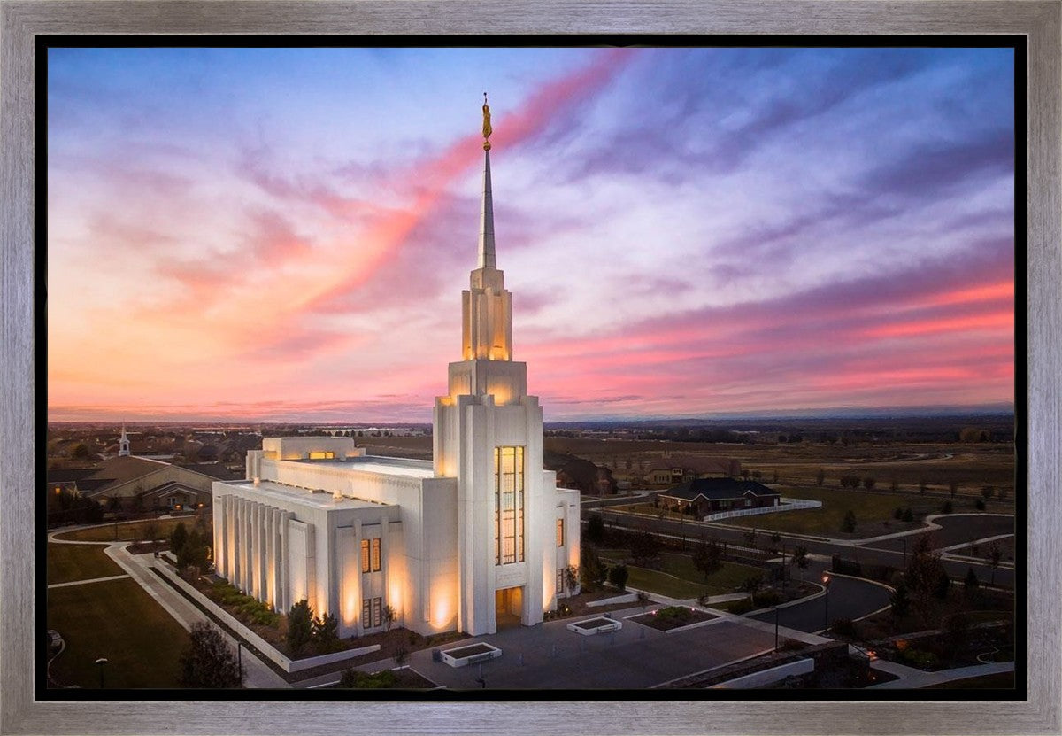 Twin Falls Sunset Aerial