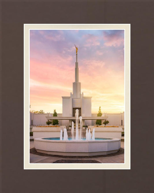 Denver Sunset Fountain