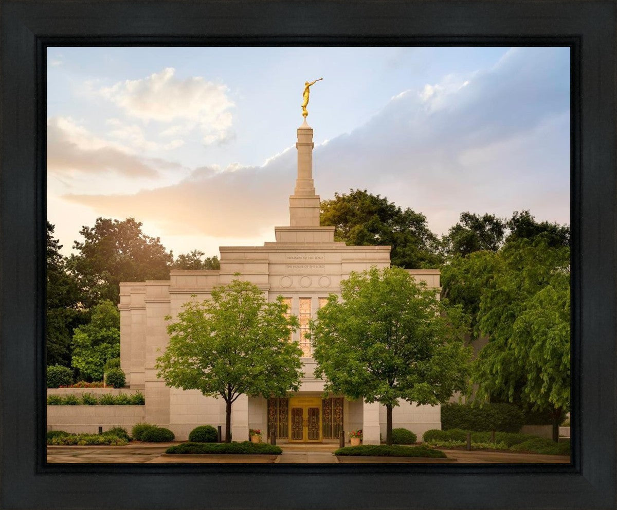 Winter Quarters Temple Rainy Evening