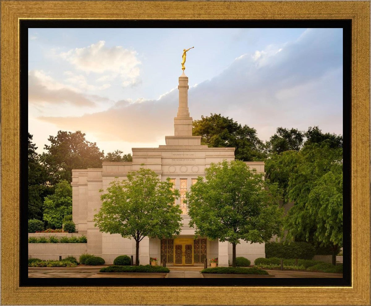 Winter Quarters Temple Rainy Evening