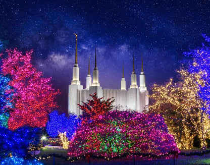 Washington DC Temple Christmas Lights