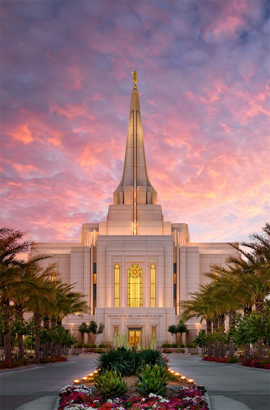 Glorious Gilbert Arizona Temple Large Wall Art Gallery Wrap