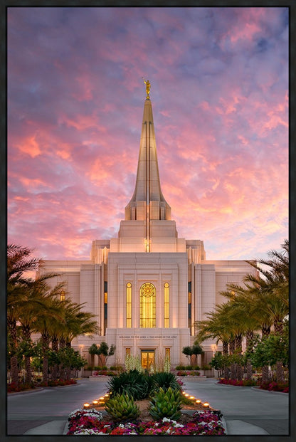 Glorious Gilbert Arizona Temple Large Wall Art Gallery Wrap