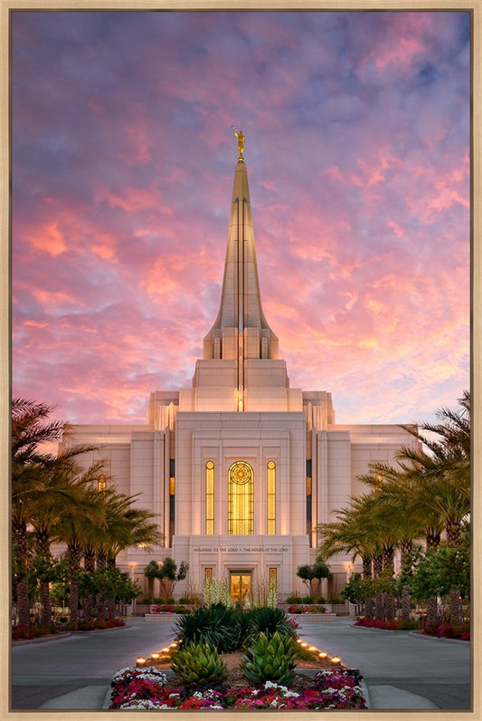 Glorious Gilbert Arizona Temple Large Wall Art Gallery Wrap