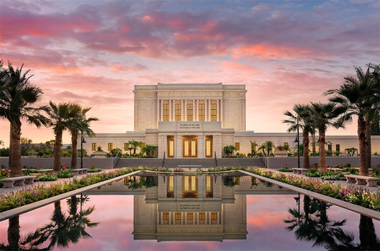 Glorious Mesa Arizona Temple Large Wall Art Gallery Wrap